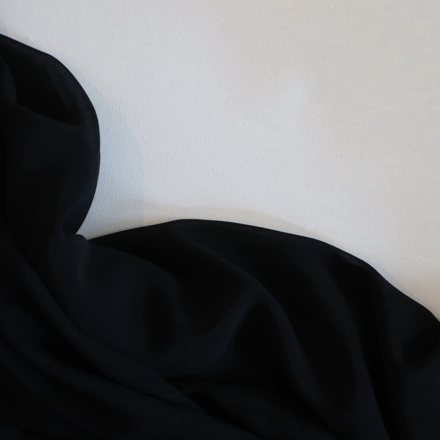 Premium Chiffon Hijab - Black Noir