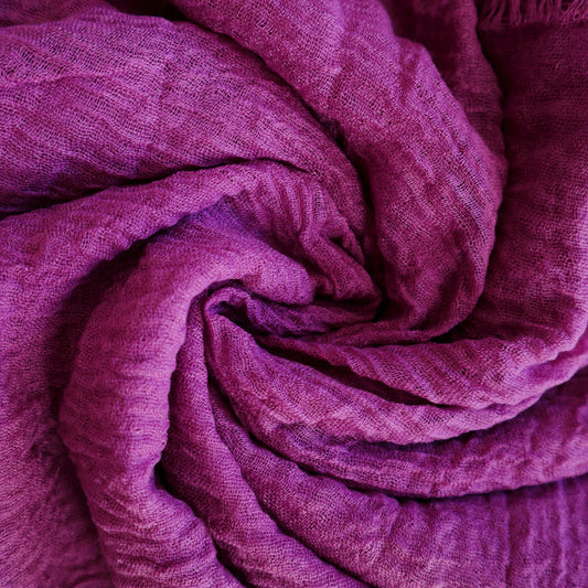 Luxury Crimped Cotton - Fuchsia